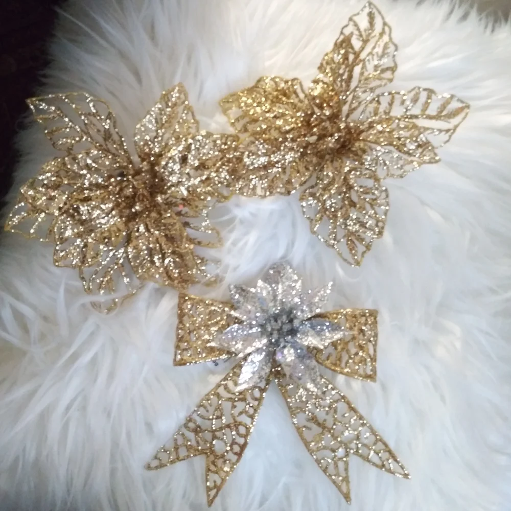 Elegant Gift Wrapping Bundle if Gold and Silver Ribbon and Bows +